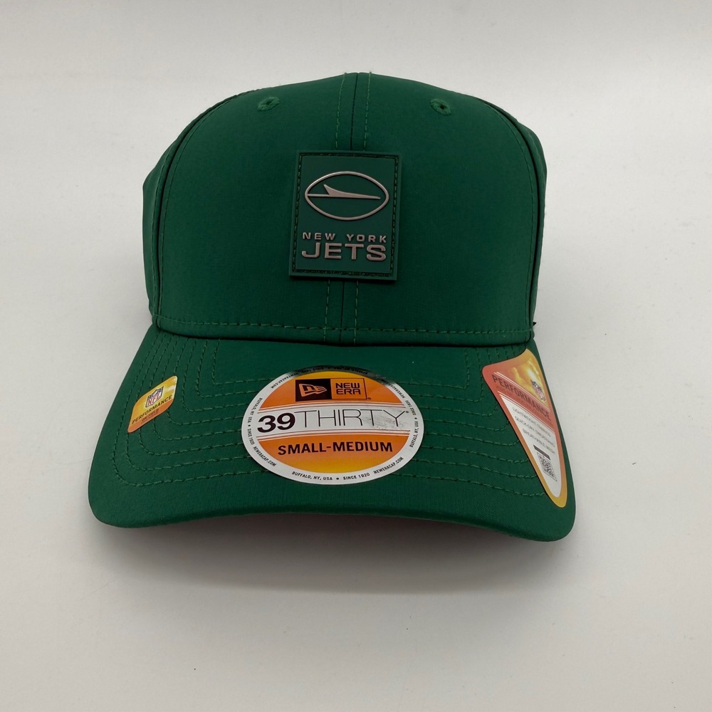 New Era New York Jets 39THIRTY Stretch Fit Hat Green Small-Medium NFL Sideline